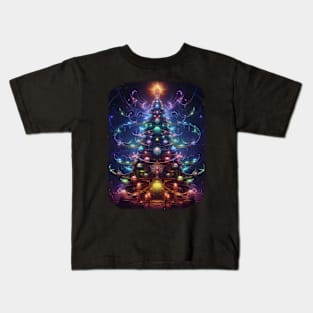 Fantastical Bright Christmas Tree Kids T-Shirt